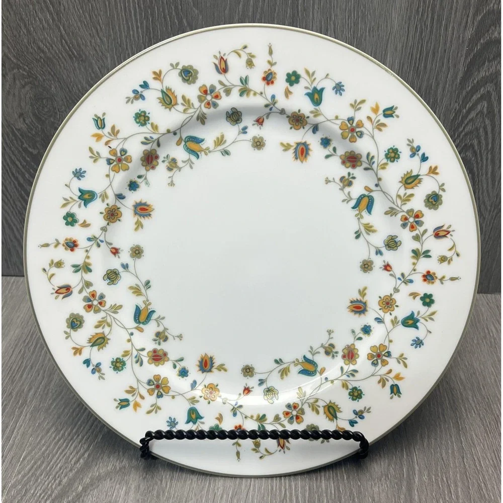 Vintage Sango Raintree 3803 Dinner Plate Floral Japan Porcelain Multicolor